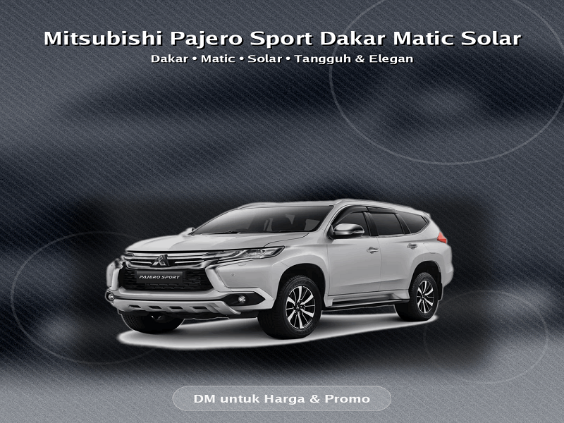 Mitsubishi Pajero Sport Dakar Matic Solar - Rental Mobil Tasikmalaya